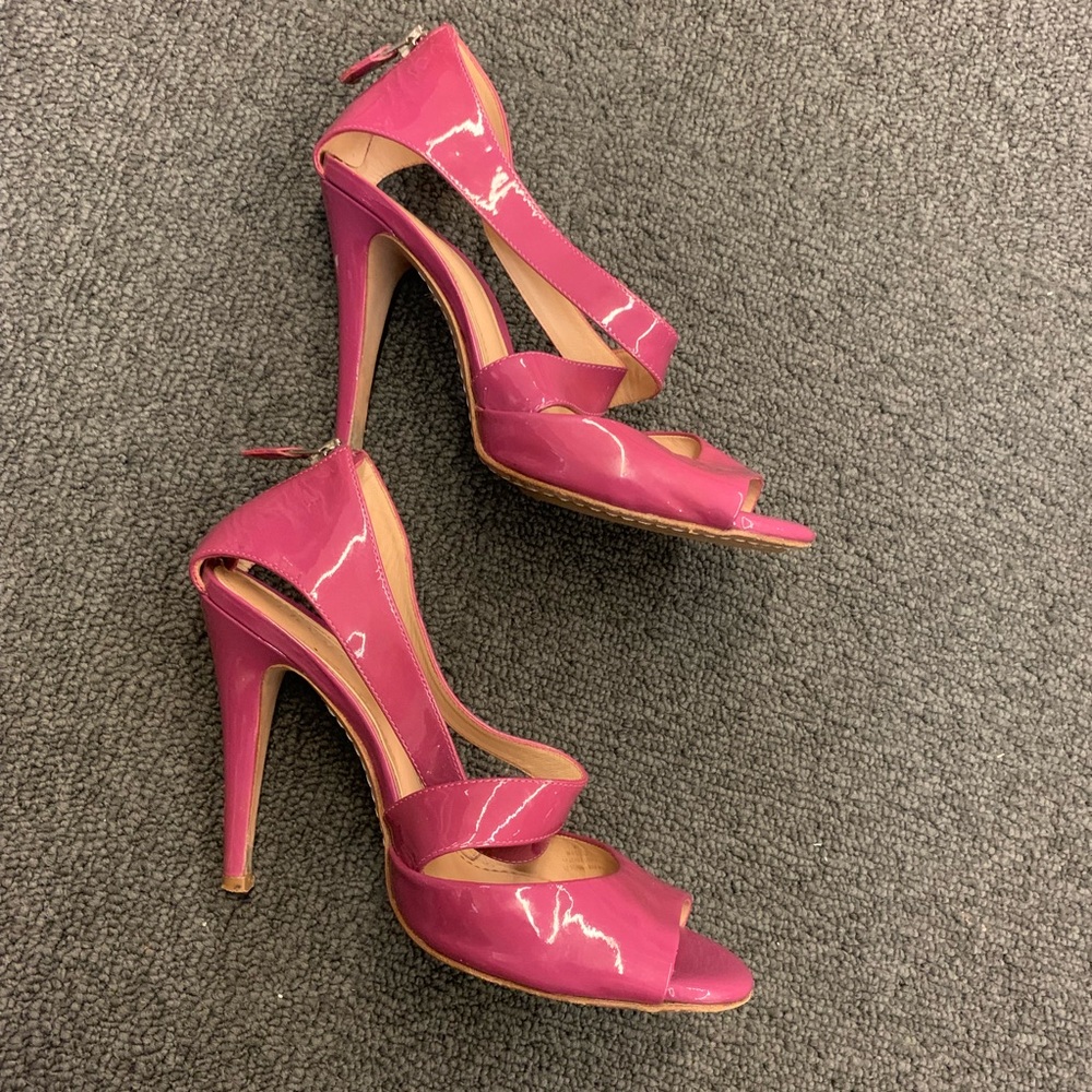Theory Patent Leather Wrap Heels